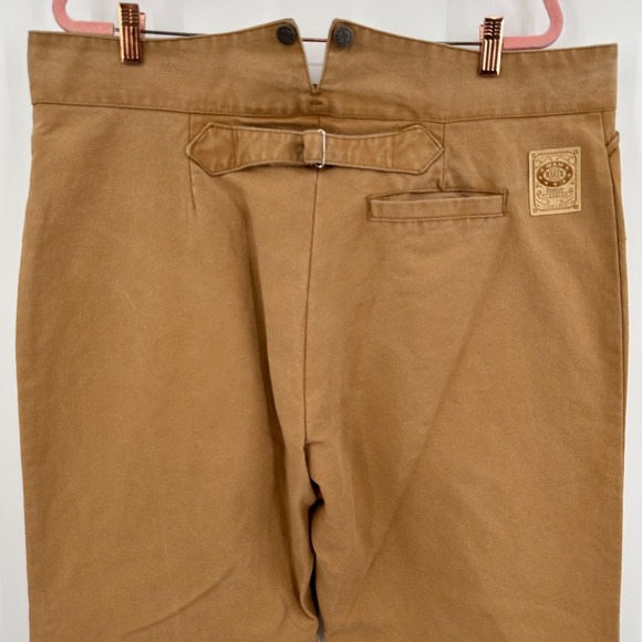 Wah Maker SASS Frontier Scully Western Pants Buckle Mens 42 Brown Canvas Ranch - Picture 8 of 13
